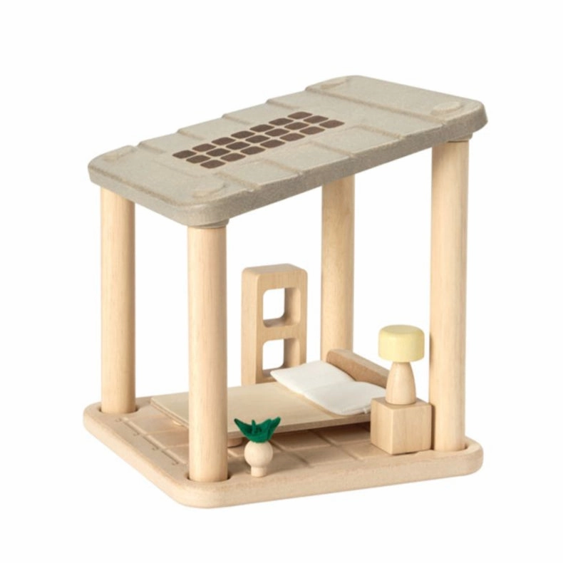 Planspace Modular Wooden Dollhouse - Bedroom Curiosity starters Tiny thinkers