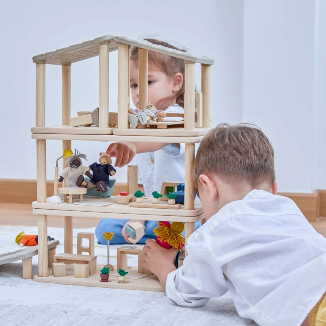 Planspace Modular Wooden Dollhouse - Bedroom Kid-focused experiences