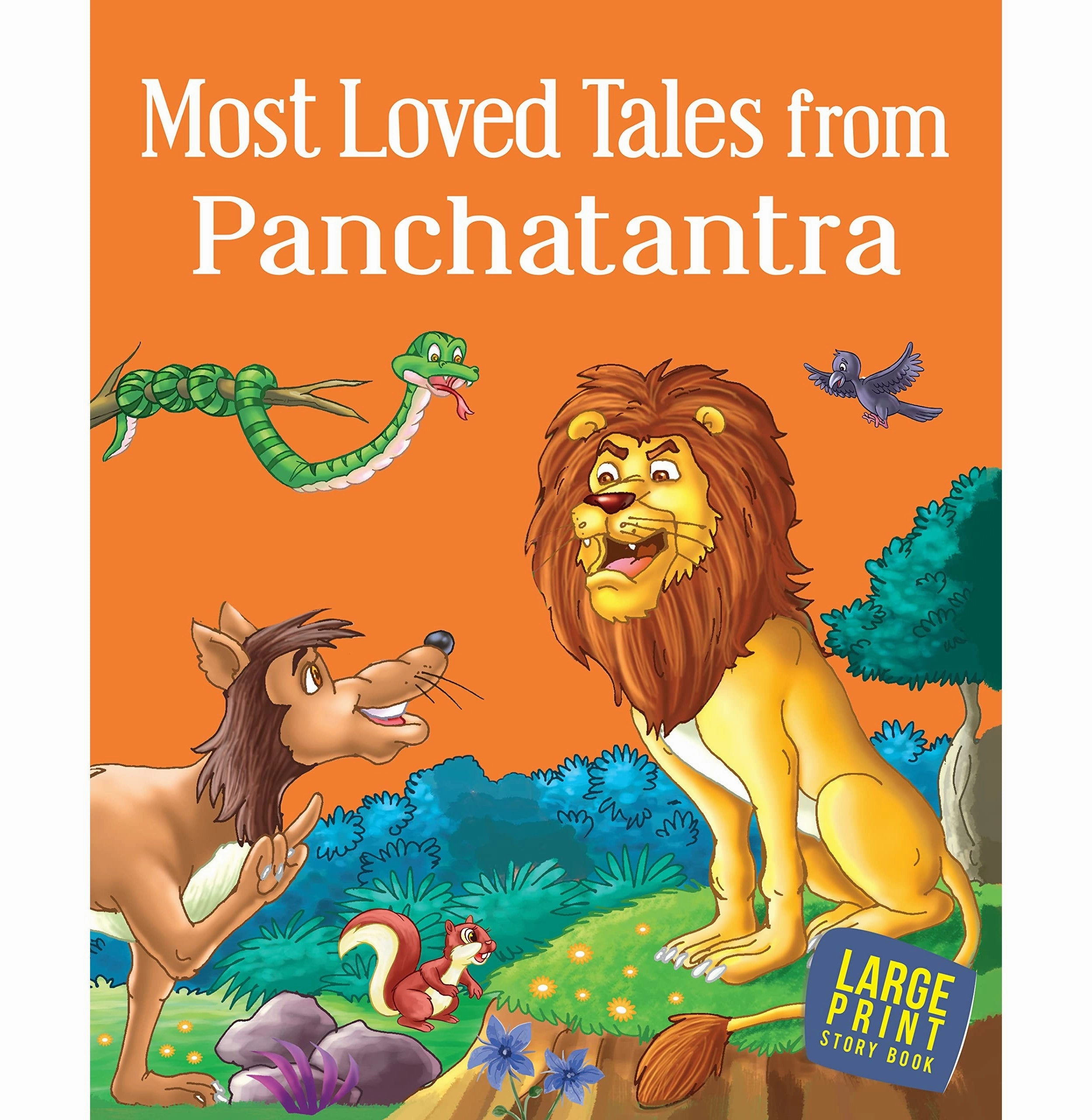 Enrichment activities Growth tools Story Book: Most Loved Tales From Panchatantra( Large Print) [Paperback] Om Books Editorial Team