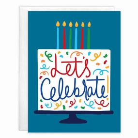 Let'S Celebrate Cake Birthday Card Preschool minds