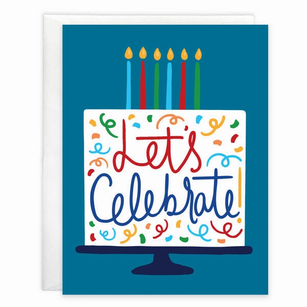 Let'S Celebrate Cake Birthday Card Preschool minds