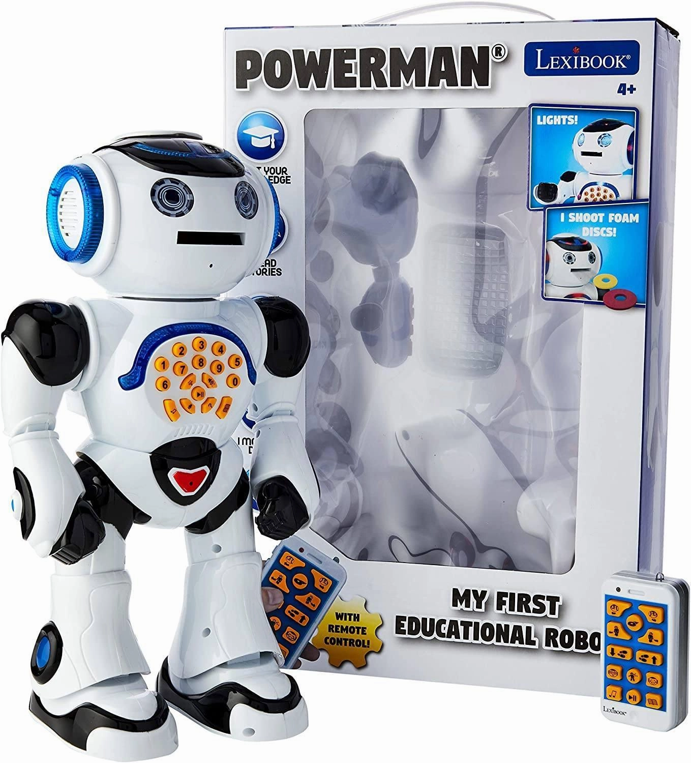 Little learners Lexibook Powerman Remote Control Walking Talking Toy Robot