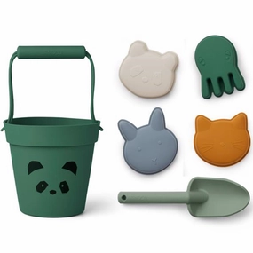 Liewood Dante Beach Set Panda Garden Green Multi Mix Growing minds Smart little ones