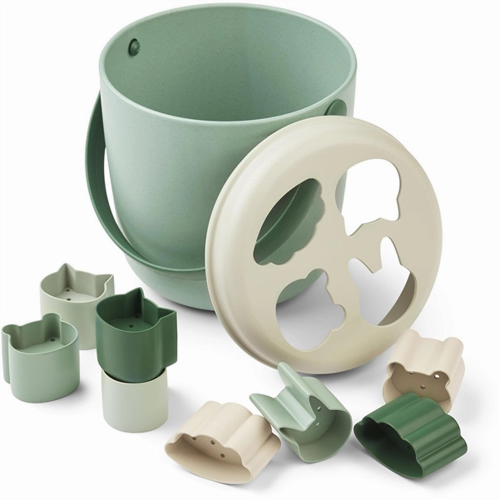 Liewood Jorn Beach Bucket Peppermint Multi Mix Play-based education Kid-centered learning