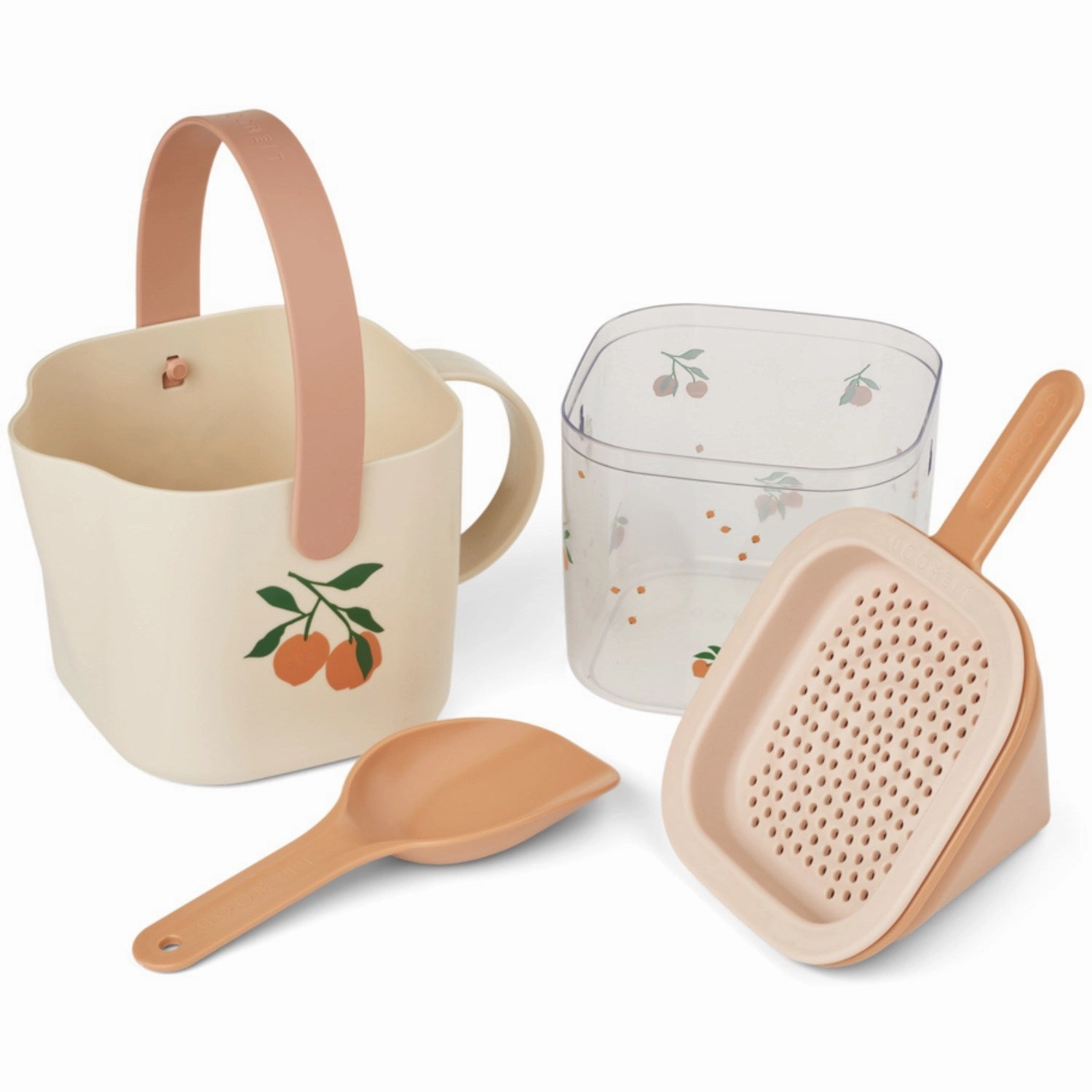 Smart & fun Mini makers Liewood Peach / Sea Shell Roald Sand Set