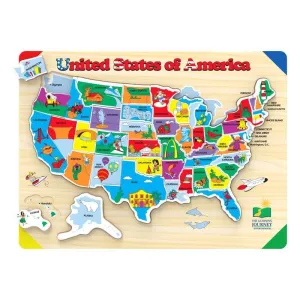 Growing minds Busy kids Lift & Learn Usa Map