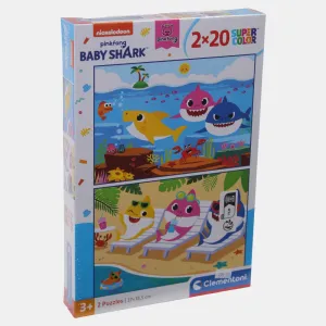 2 Baby Shark Puzzles - 20 Pcs Each Discover & grow