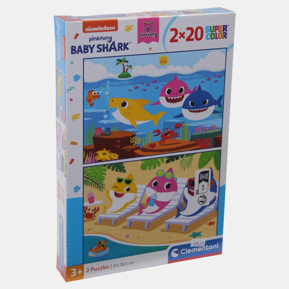 2 Baby Shark Puzzles - 20 Pcs Each Discover & grow