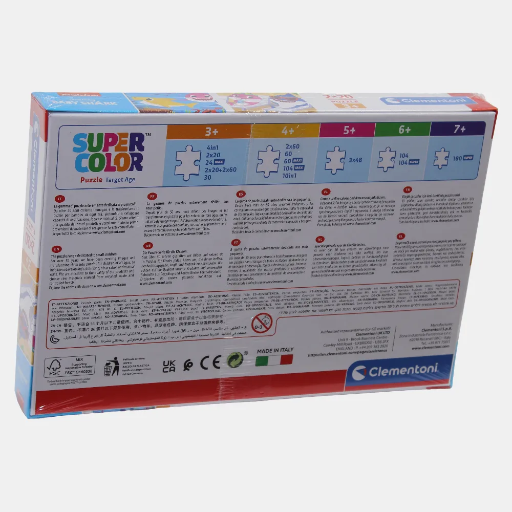 2 Baby Shark Puzzles - 20 Pcs Each Playroom adventures begin here Little creators