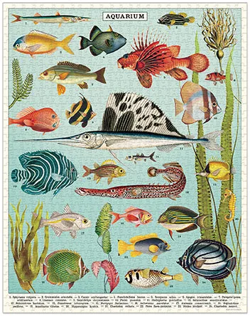 Cavallini & Co. Aquarium 1000 Piece Puzzle Joyful learning
