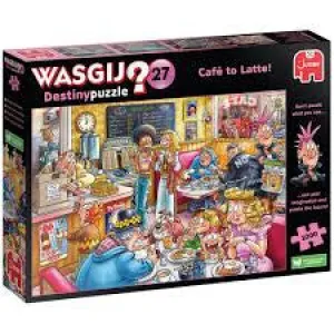 1000 Pcs Wasgij 27 Cafe To Latte! Young imaginations