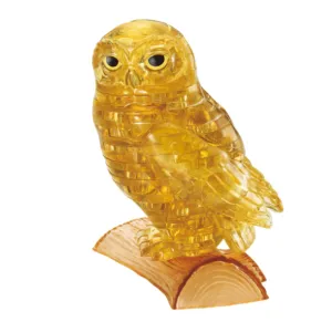 Fun-based learning 42 Pc Crystal Puzzle - Gold Owl