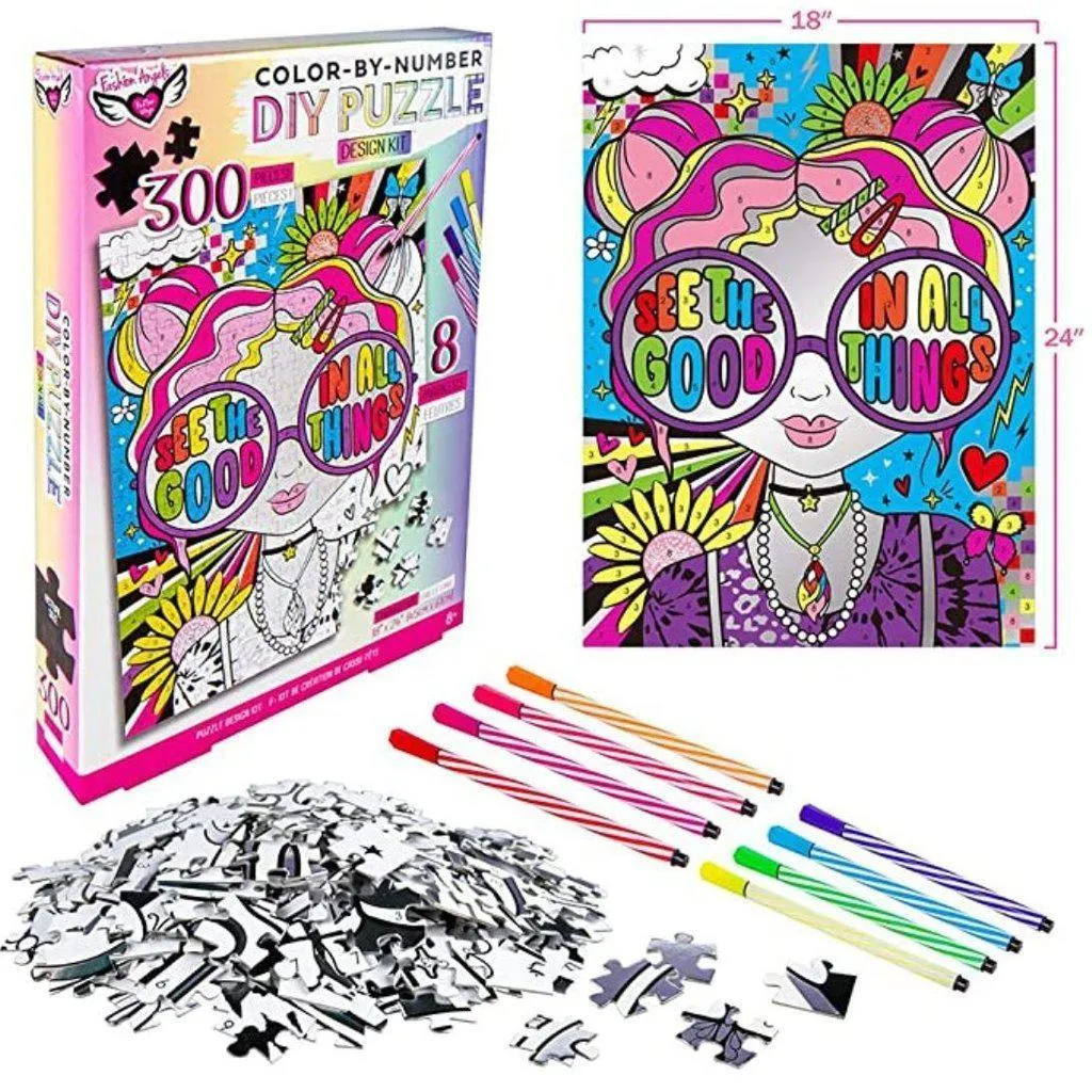 Preschool minds Tools for tiny thinkers Diy Color-By-Number Puzzle - See The Good In All Things