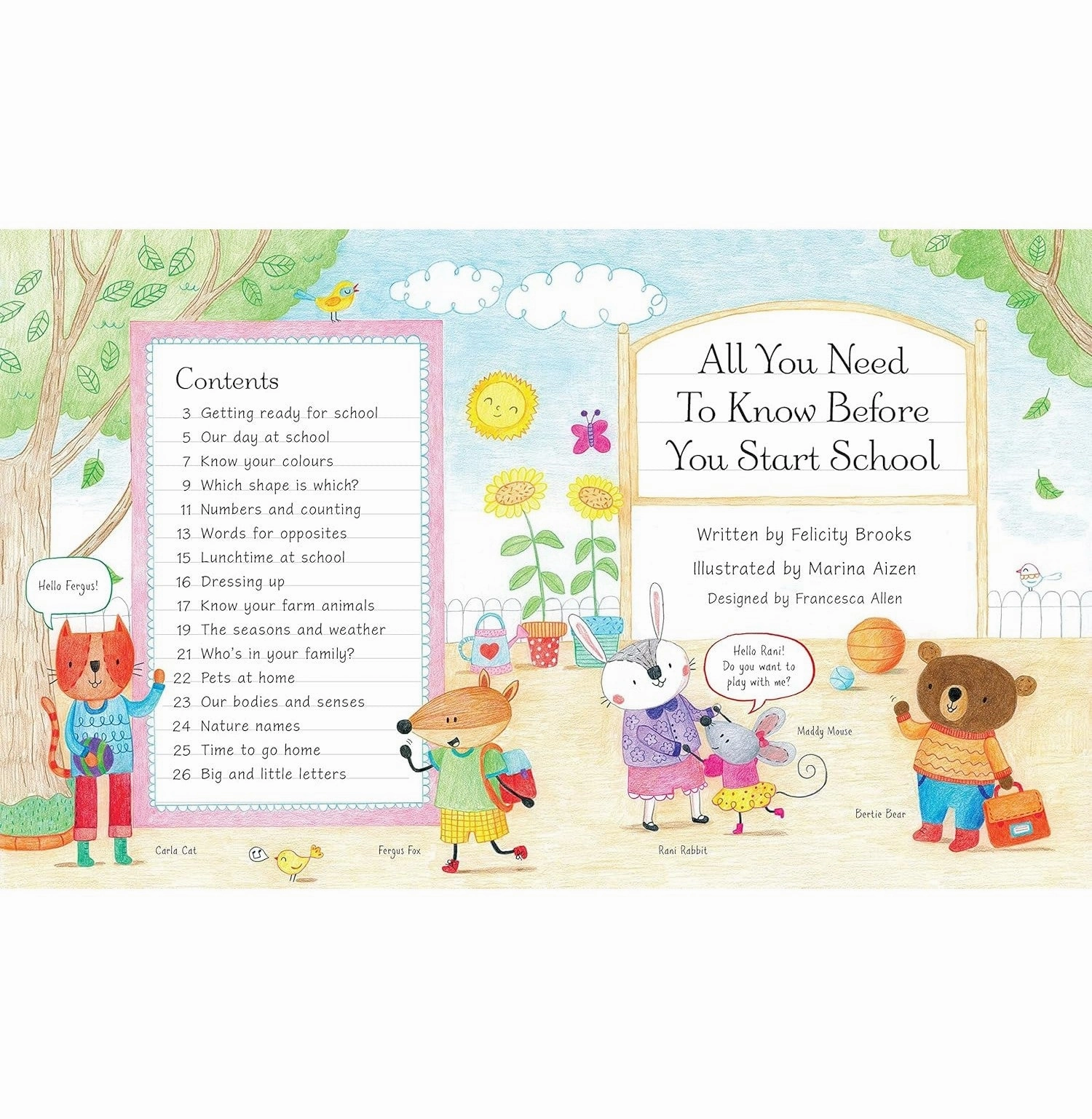 All You Need To Know Before You Start School [Paperback] Brooks Felicity And Aizen Marina Early learning Smart kids gear