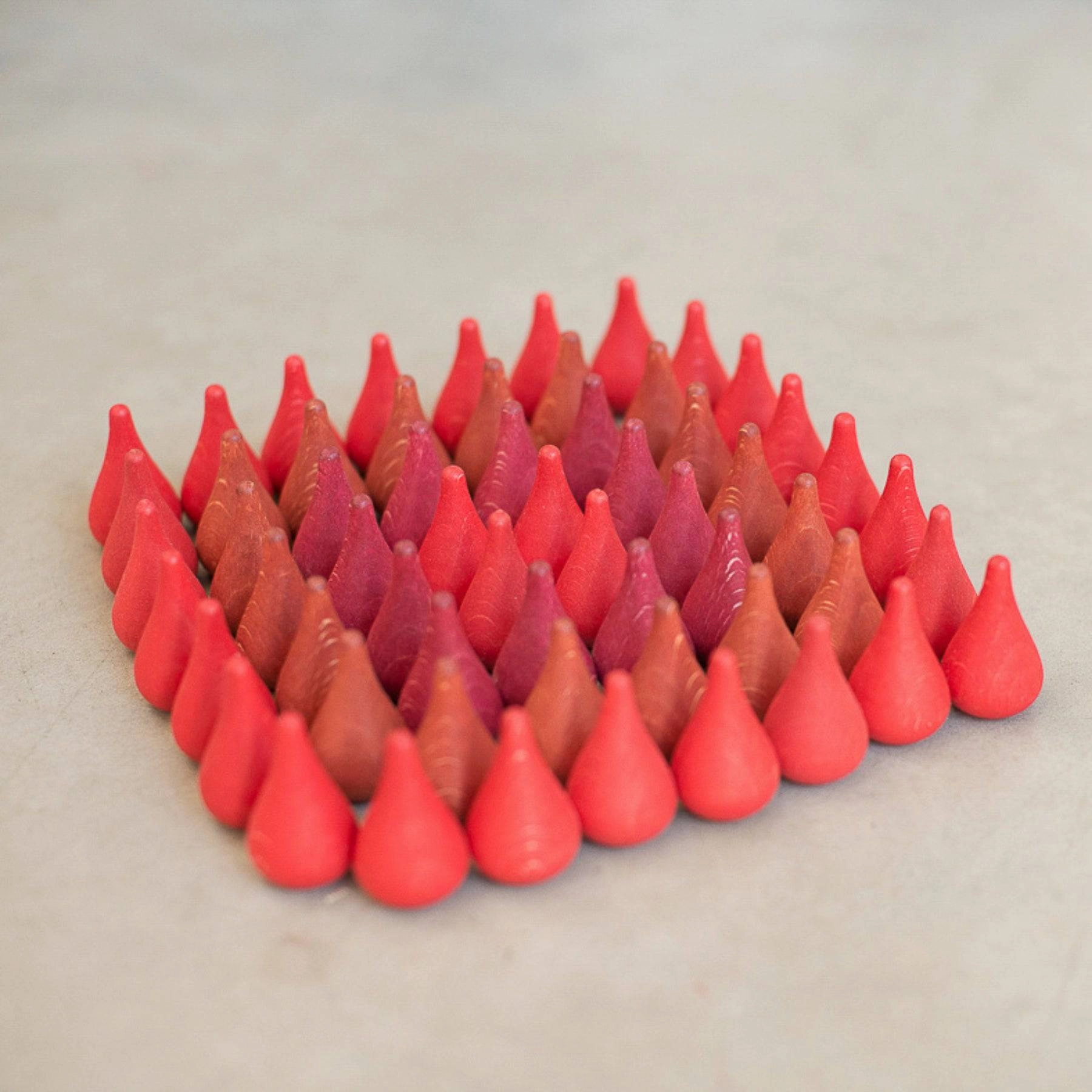 Child development Wooden Mandala Set, Fire Cones