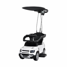 First Steps White Land Rover With Sun Canopy Tiny thinkers