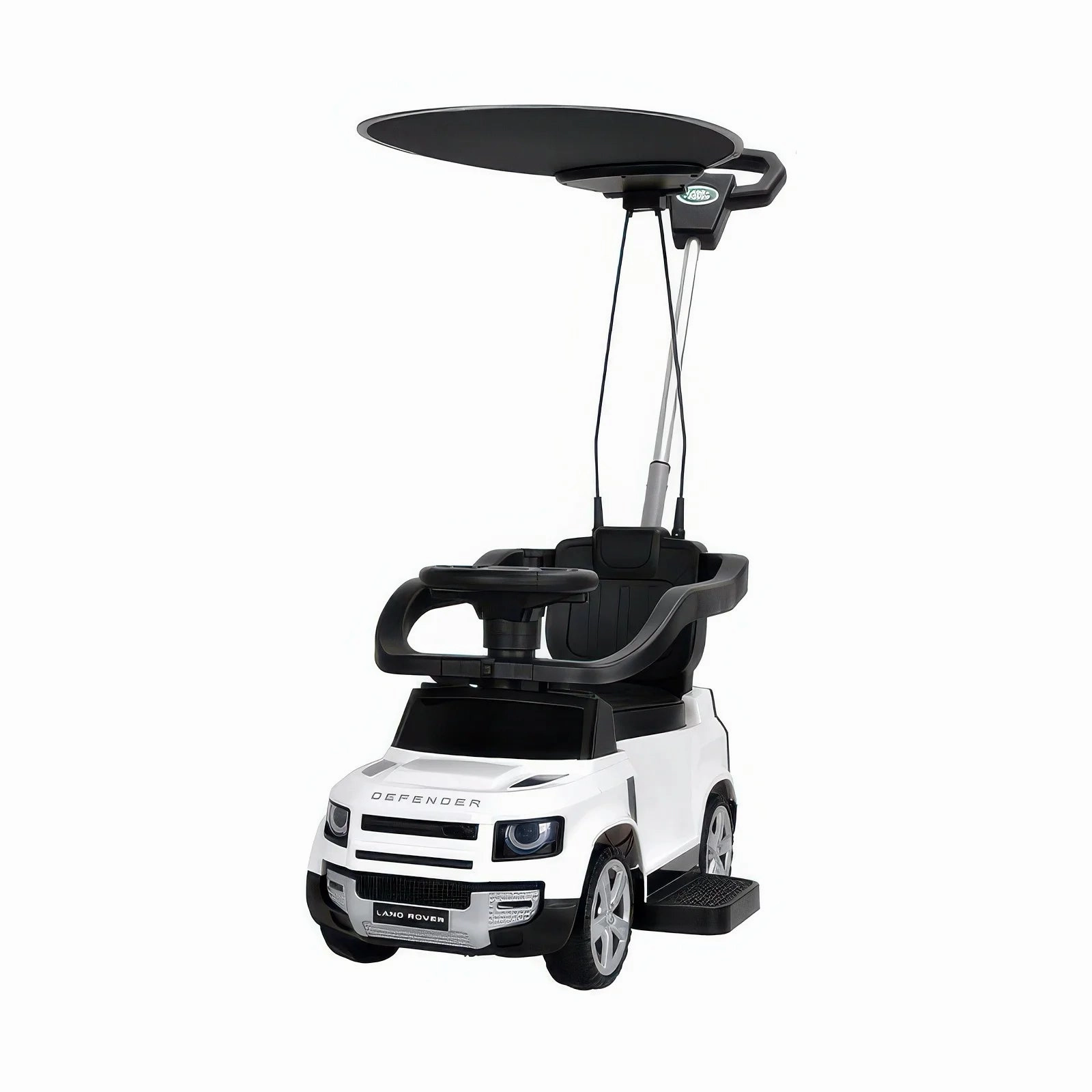 First Steps White Land Rover With Sun Canopy Tiny thinkers