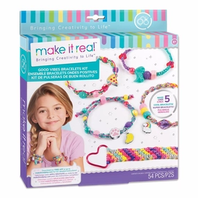 Make It Real Summer Vibes Jewellery Heishi Beads Bracelets Set Kids discovery tools Little creators