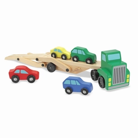 Kid-centered learning Fun for curious minds Melissa & Doug 14096 Car Carrier Truck & Cars Wooden Toy Set