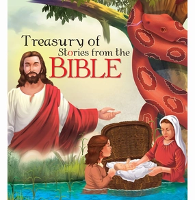 Thoughtful learning Imaginative play Square Book: Bible Stories Treasury Of Bible Stories [Hardcover] Om Books Editorial Team