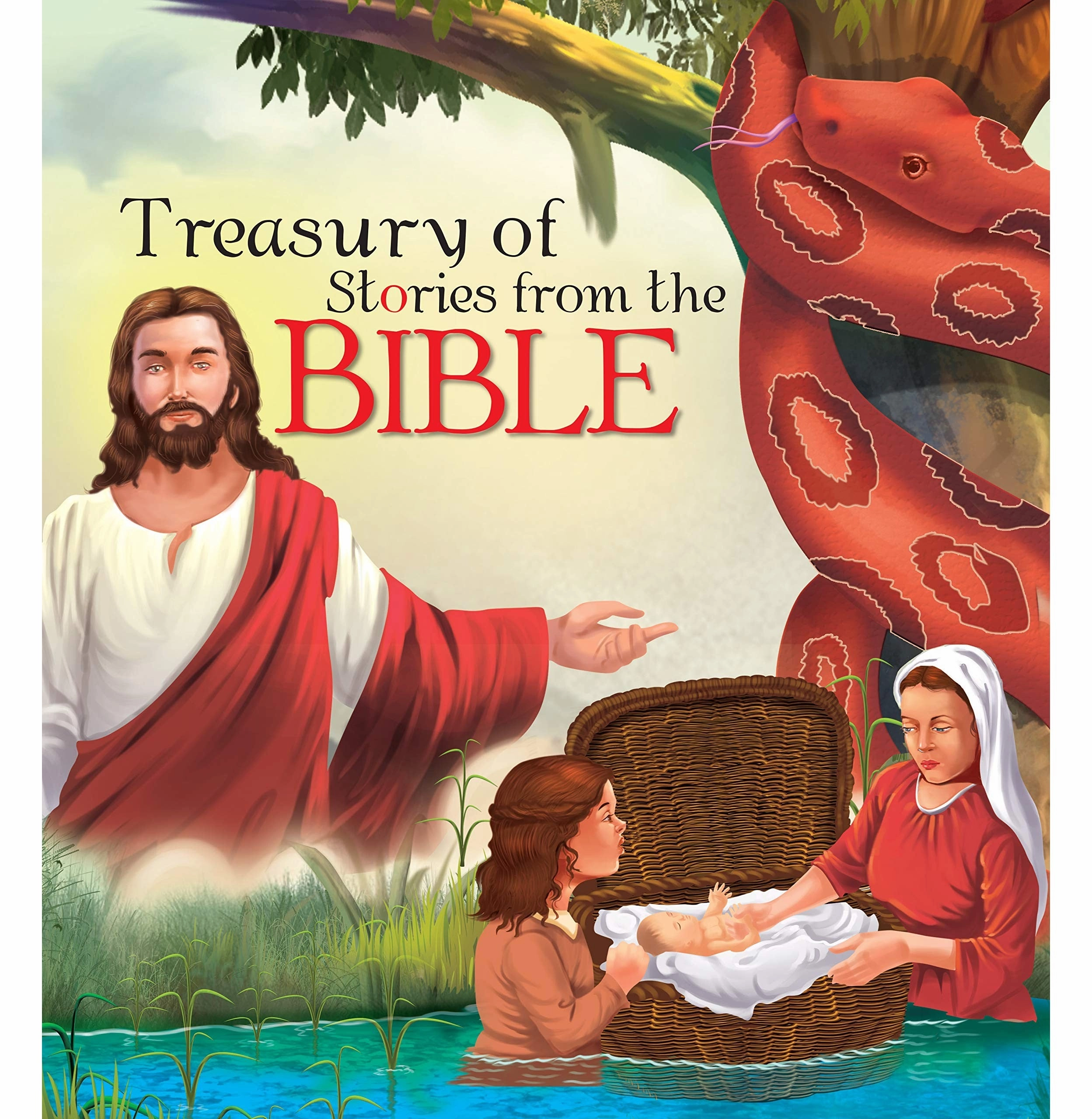 Thoughtful learning Imaginative play Square Book: Bible Stories Treasury Of Bible Stories [Hardcover] Om Books Editorial Team