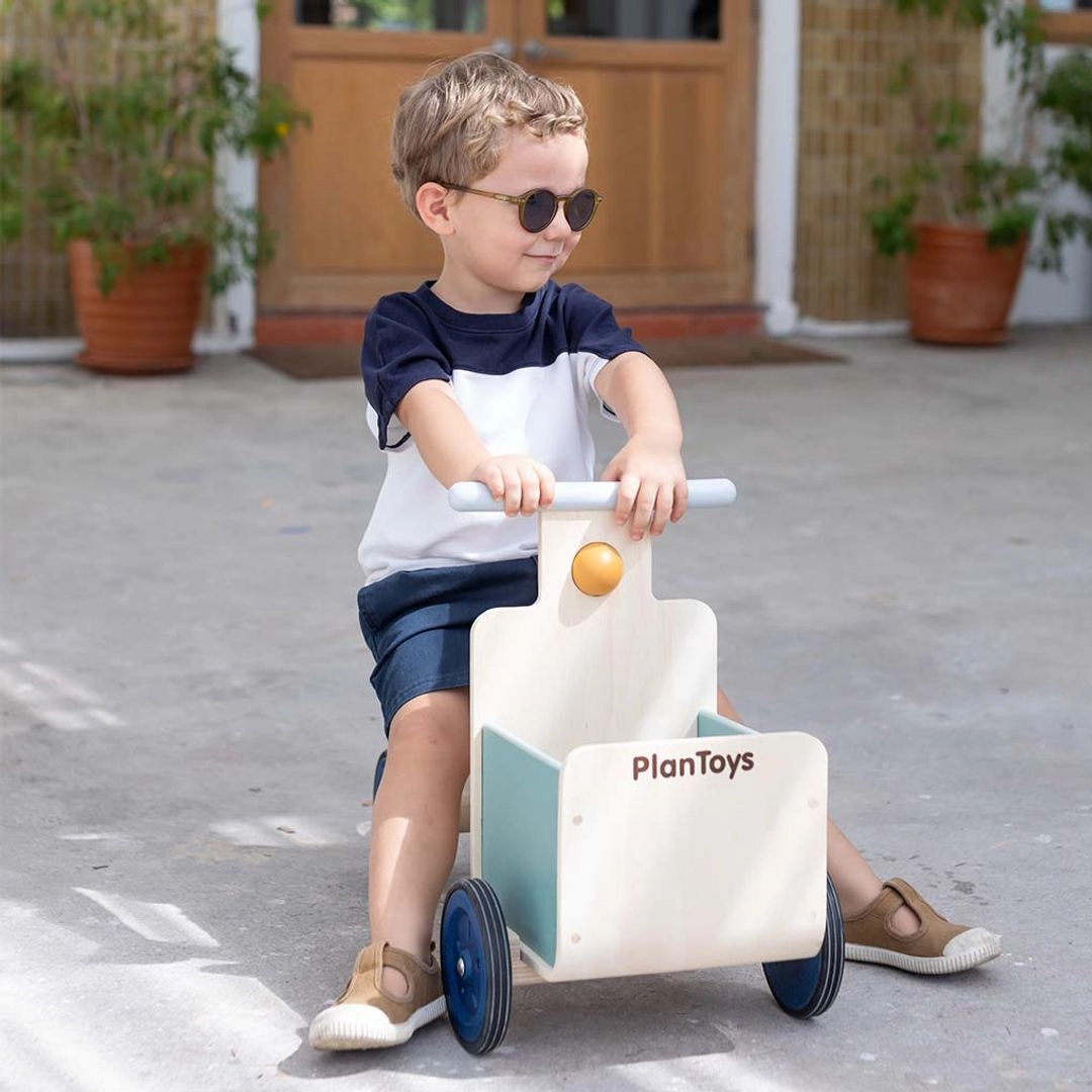 Early discovery Little creators Wooden Delivery Bike - Orchard