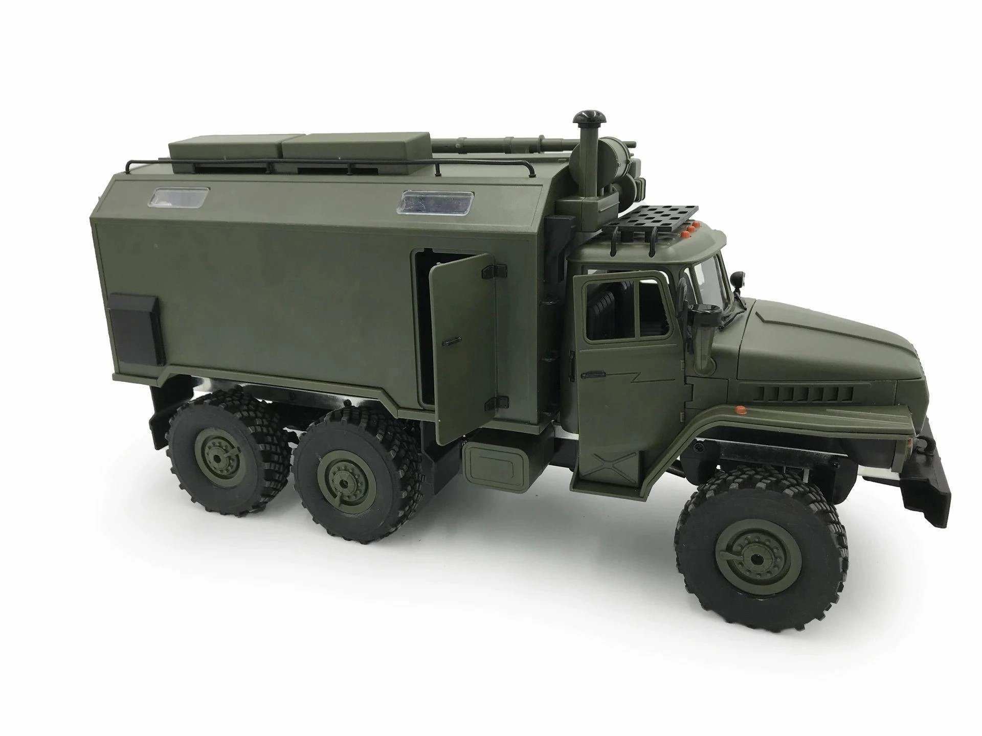 Six-Wheel Drive Remote Control Rc Military Truck Crawler Smart & fun