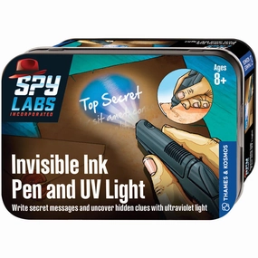 Spy Labs Invisible Ink Pen And Uv Light Tin Smart little ones Little creators