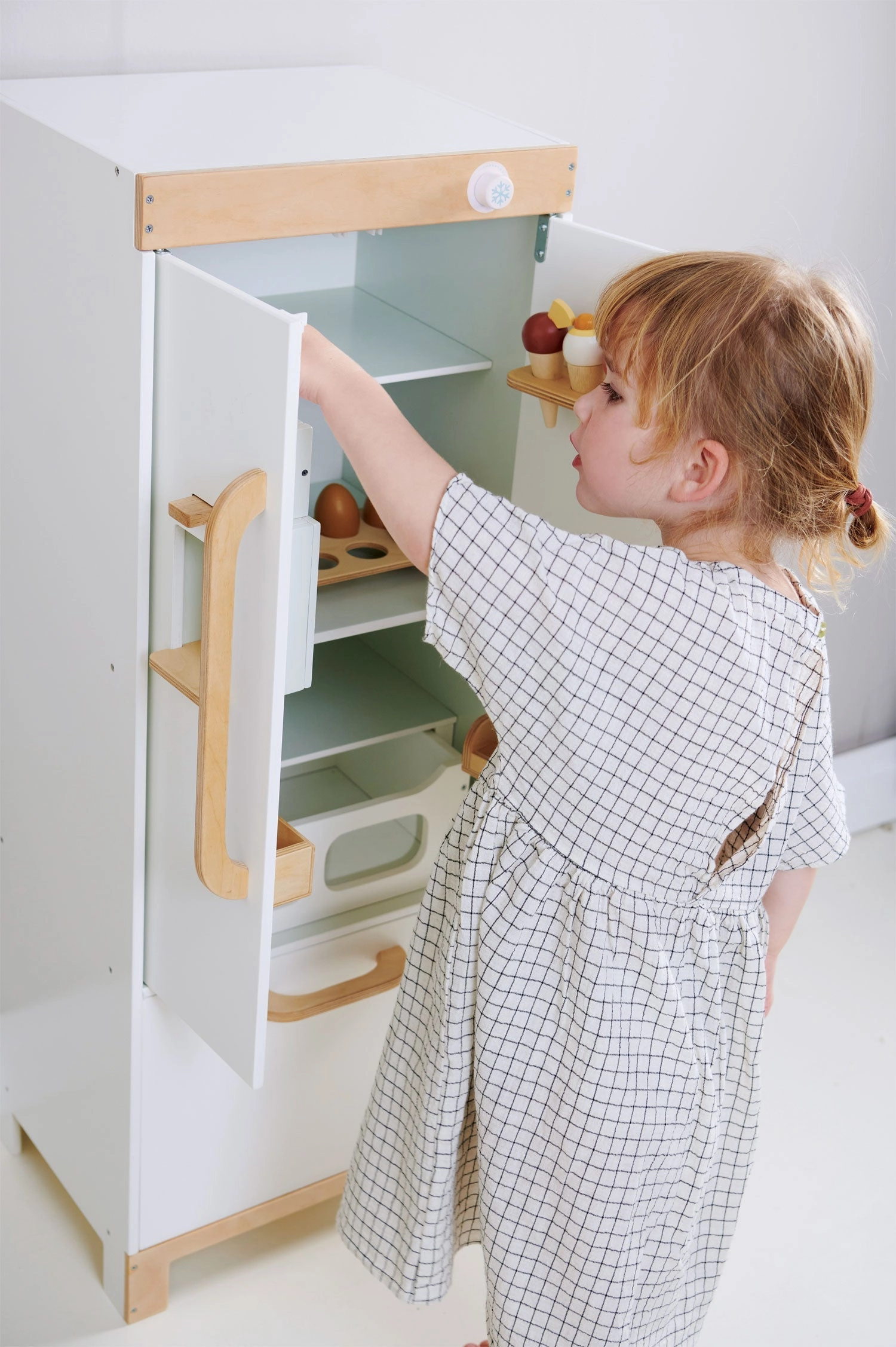 Early learning Wooden Refrigerator And Food Set