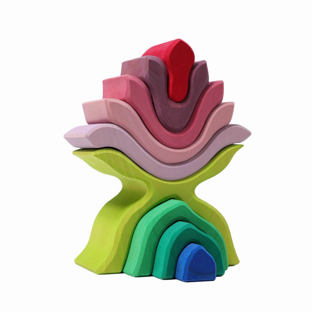 Quiet play for growing minds Little Flower Nesting Blocks