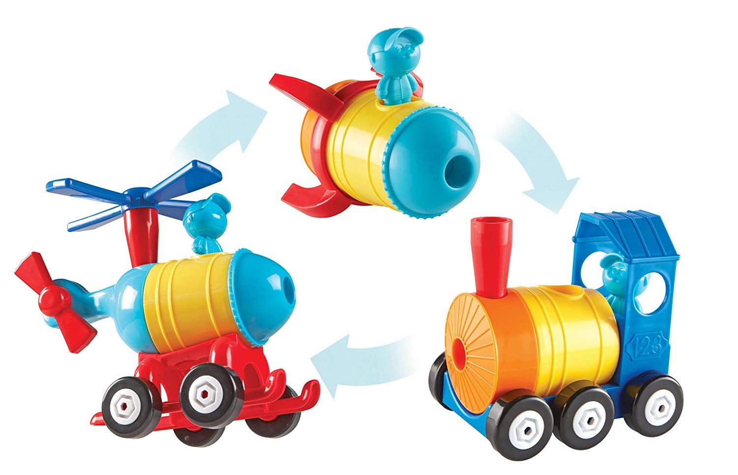 Young explorers Kid-focused experiences 1-2-3 Build It! Rocket-Train-Helicopter
