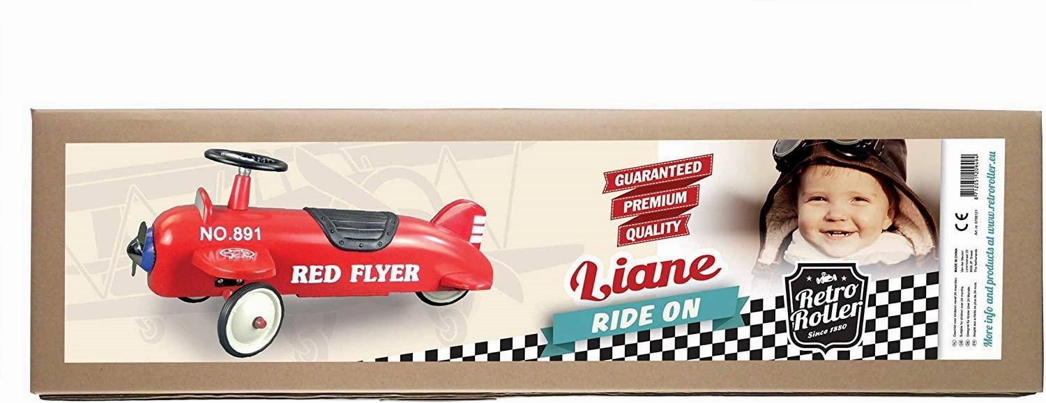 Parent-approved learning Kids essentials Retro Roller Aeroplane Ride On - Liane