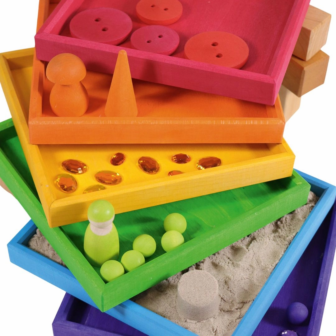 Wooden Rainbow Frames Creative kids Thoughtful learning