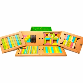 Magnetic Wooden Blocks Classroom Kit - 130 Piece Kit Creative time for curious minds Kids essentials