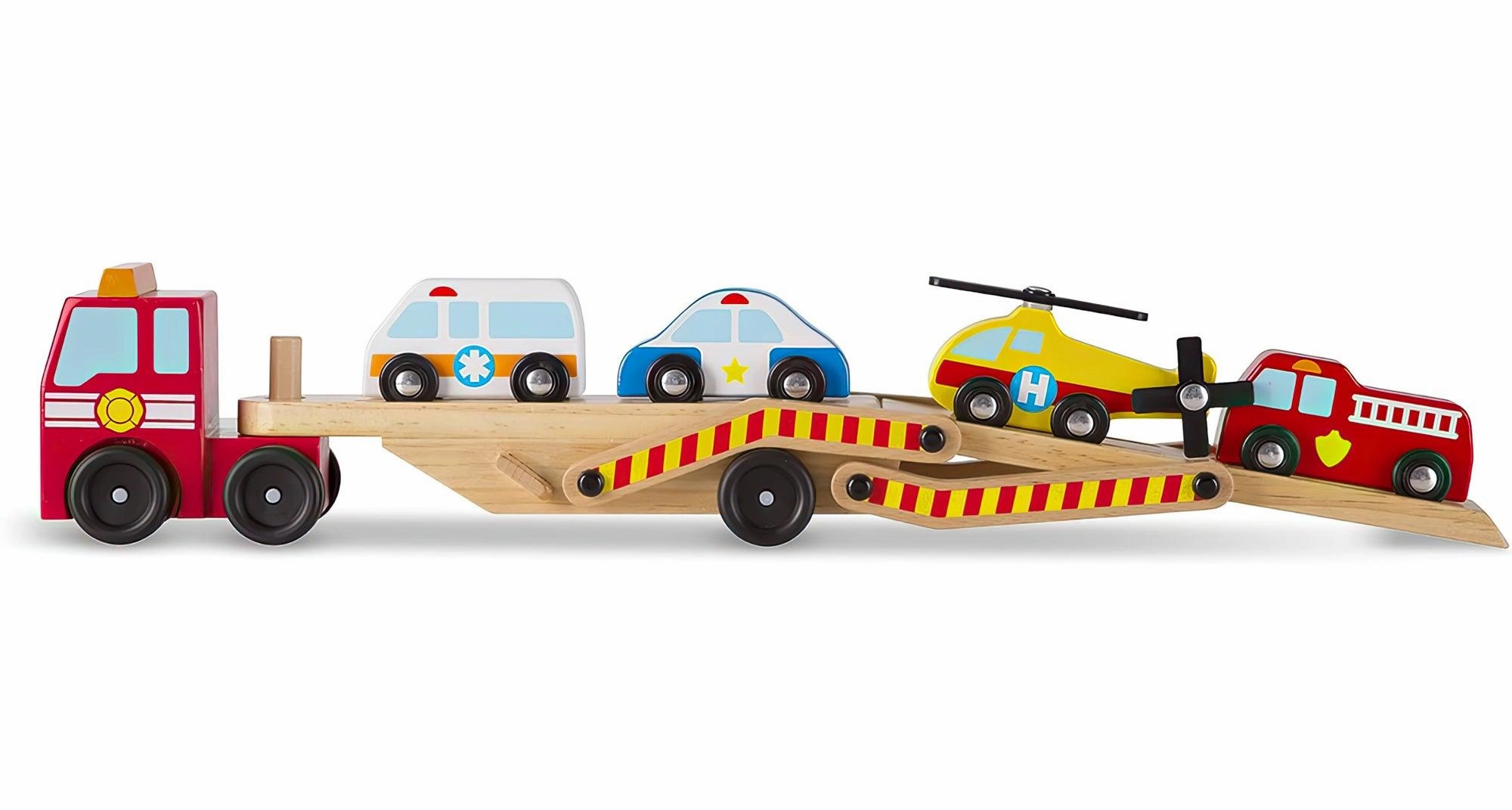 Exploration made fun Melissa & Doug 14610 Emergency Vehicle Carrier