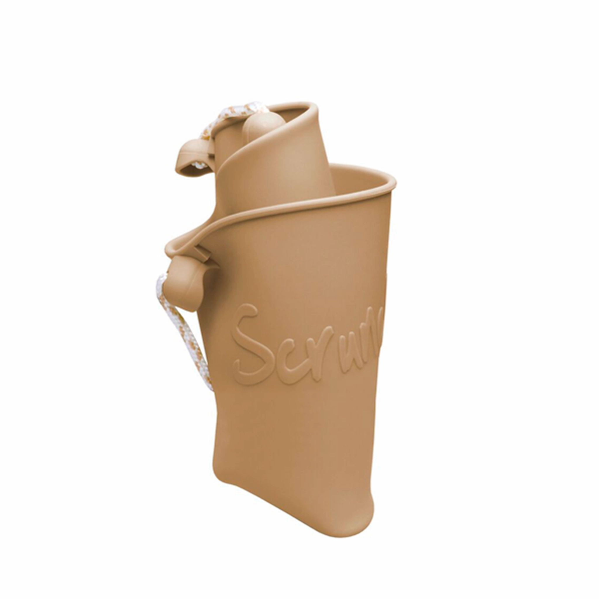 Imaginative play Thoughtful learning Scrunch Bucket Light Dusty Brown