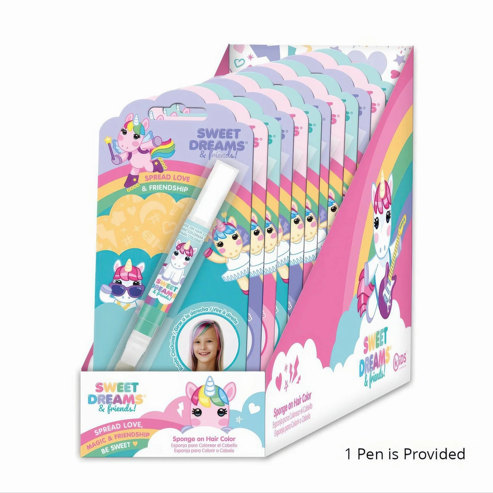 Curious minds Sweet Dreams Hair Colouring Pen - Assorted