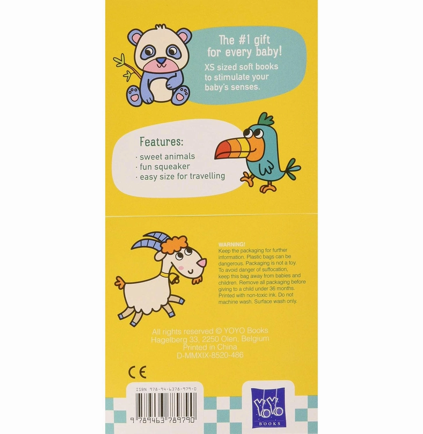 Sensory fun for little hands Moments of imagination Little Soft Duo Cat & Hippo
