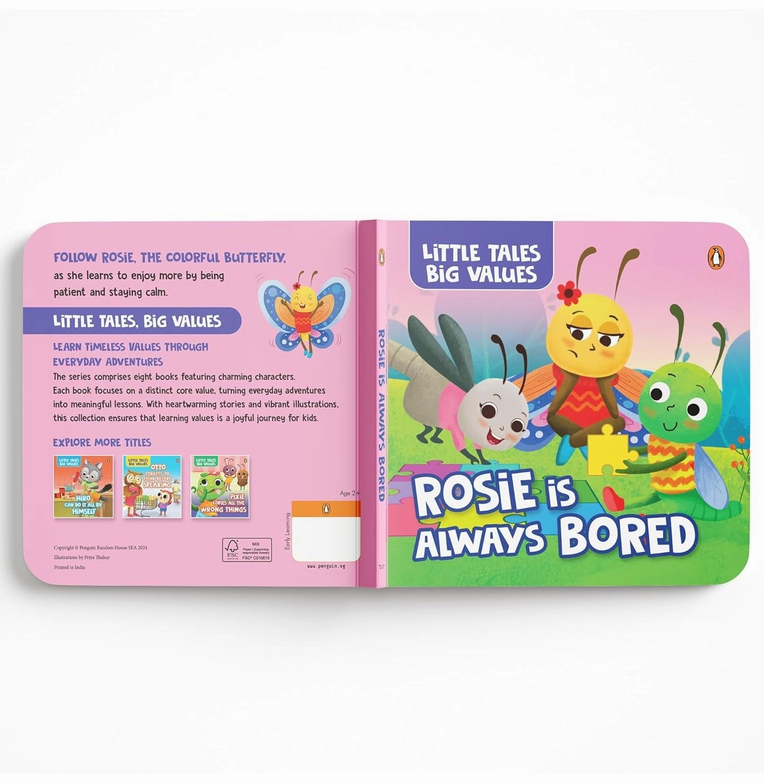 Brain boosters Little Tales Big Values: Rosie The Social Butterfly Is Always Bored