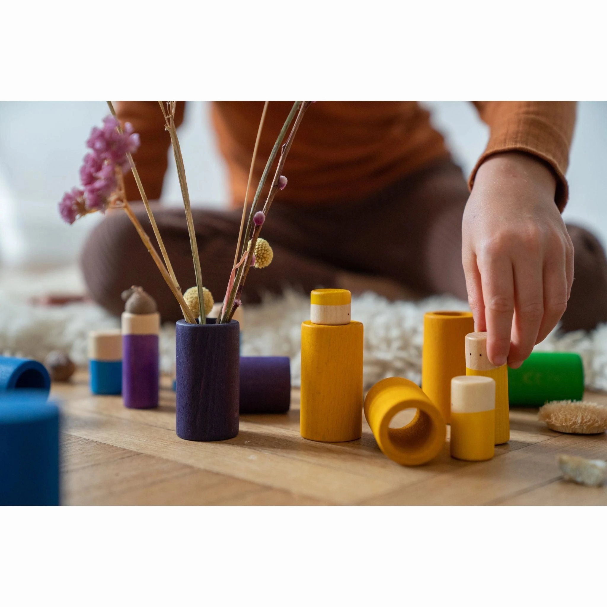 Lo Rainbow Colored 36 Piece Set Tiny thinkers Young imaginations