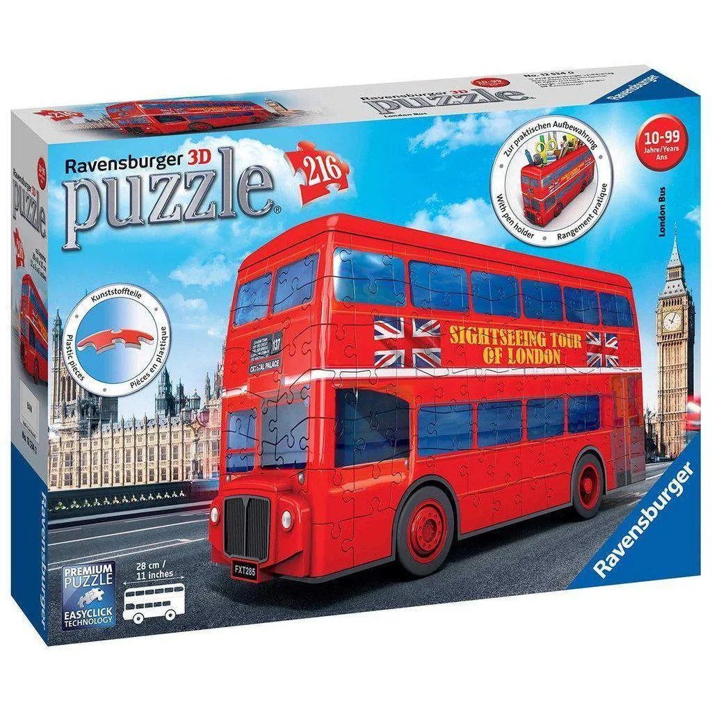 Nurturing minds London Bus 3D Puzzle 216Pc