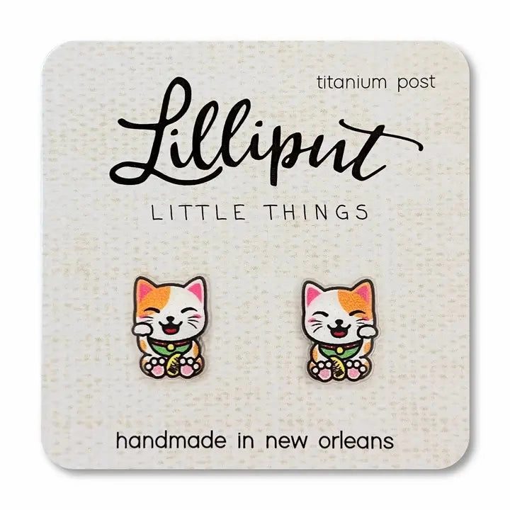 Lucky Cat Earrings Skill-building tools
