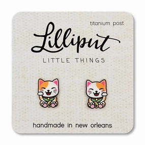 Lucky Cat Earrings Skill-building tools