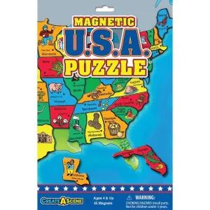 Engaging young minds Imaginative play Magnetic Usa Puzzle?
