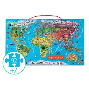 Skill-building tools Magnetic World Map Puzzle