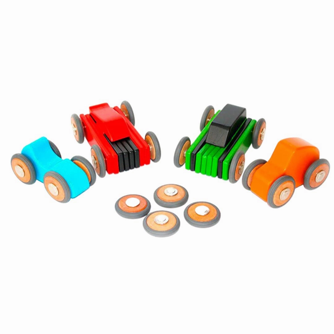 Skill-building tools Magnetic Wheels - Set Of 4
