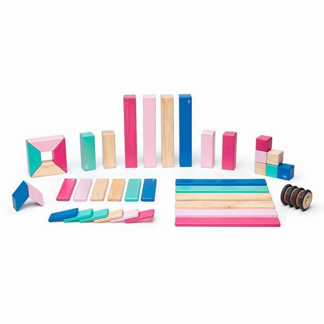 Kid-focused experiences Magnetic Wooden Blocks - 42 Piece Set Blossom