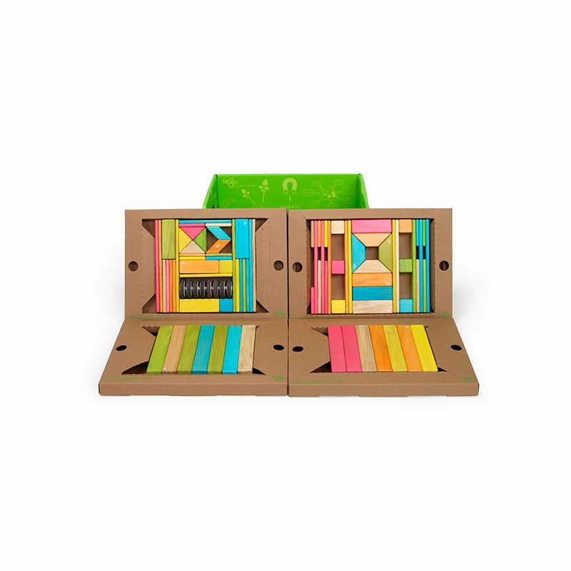 Skill-building tools Magnetic Wooden Blocks Classroom Kit - 90 Piece Kit