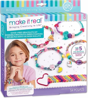 Make It Real 1316 - Good Vibes Bracelet Kit Creative time for curious minds Sensory fun for little hands