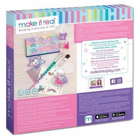 Make It Real 2461- Deluxe Unicorn Makeover - Kids Makeup Set Learning through play Young learners
